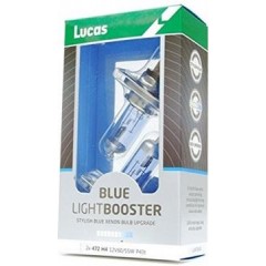 LUCAS 2x H4 12V 60/55W P43t Blue Light Booster - 2ks
